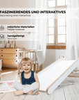 MAMOI® Kinder Indoor Rutsche – 2-in-1 Holzrutsche & Tritthocker | Montessori Kinderrutsche & Küchenhelfer-2