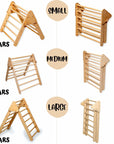 3 size Montessori Triangle Climber Set | Indoor Playground for Kids-1