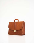Leather Briefcase Number 99 in Cognac