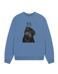 Snorty Potato Oversized Sweatshirt – Cozy, Just Like Your Pug!