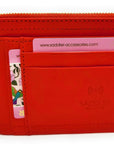 SADDLER PIPER Real Leather Designer Top Zip Card Holder | Gift Boxed