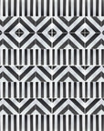 Luxury black geometric porcelain tile, premium anti-slip outdoor tile, stylish 20x20cm square tile, best-selling durable design by Maria Starling Design at brixbailey.com