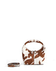 Luxury Danielle mini handbag by Julietta, modern silhouette, horsehair leather, silver hardware, detachable strap, trending design by Bob Oré at brixbailey.com