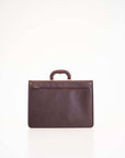 Leather Briefcase No. 99 - Dark Brown