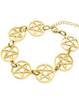 Gold Pentacle Bracelet
