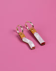 Cigarette Hoop Earrings