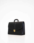 Leather Briefcase No. 99 - Black