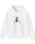 Graphic Insect Print Unisex Hooded Sweatshirt