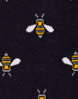 Navy Bumblebee Bamboo Socks