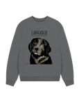 Will Sit for Snacks: The Black Labrador Oversized Sweatshirt