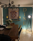 Distressed Gold 5" or 12" Classic Metal Letters, A-Z, 0-9