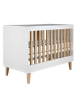 White Baby Bed with Adjustable Heights