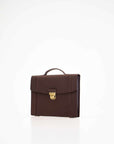 Dark Brown Leather Briefcase 21