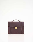 Dark Brown Leather Briefcase 21