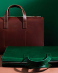 Model Brief – Classic Leather Briefcase, Crafted in Estonia by Craftory at brixbailey.com