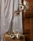 Large White Poppy Stem Floral Decor