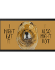 Make Mealtime Fun with Our Red Chow Chow Pet Bowl Mat!