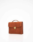 Cognac Leather Briefcase No 21