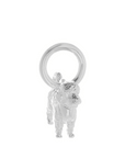 Cavapoo Silver Dog Charm