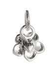 Forget-Me-Not Flower Personalised Silver Charm