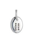 Pebble Personalised Silver Charm