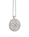 Travel Viking Rune Personalised Silver Necklace