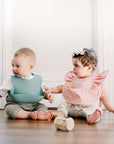 Pink Blush Ruffle Angel Bib