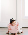 Pink Blush Ruffle Angel Bib