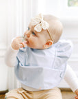 Sky Ruffle Angel Bib