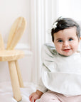Sage Ruffle Angel Bib