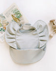 Sage Ruffle Angel Bib