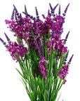 Pack of 6 x Artificial Flowers Dark Pink Larkspur Artifical Stem 80cm-0