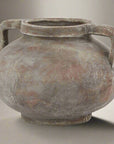 Rustic Ceramic Pot in Warm Terracotta Brown