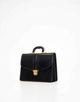 Classic Leather Briefcase Black Finish