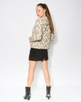 Luxury ikat quilted jacket, premium 100% cotton, stylish contrast piping, modern patch pockets, versatile wardrobe essential by GILD at brixbailey.com