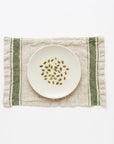 Vintage Striped Linen Placemat