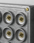 12 Gang 2 Way Cast Aluminium Industrial Toggle Switch Light Panel
