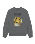 Comfy, Cozy, & Cute: The Long Haired Dachshund Oversized Sweatshirt"