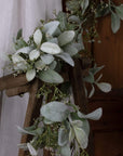 Lambs Ear and Wax Flower Winter Garland