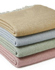 Dartmoor Reversible Pure New Wool Throw - Desert Brown