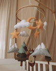 Handmade Brown Bear baby mobile-7