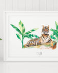 Tiger Watercolour Art Print