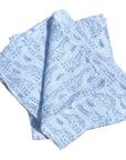 WooWoo Muslin Swaddle - Blue Giraffe