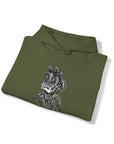 Graphic Print Unisex Hooded Sweatshirt