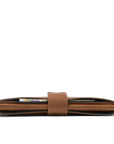 Leather MacBook Sleeve with Zipper Pocket
