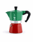 Bialetti Moka Express Tricolore Italia Stovetop Coffee Maker