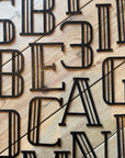 Black 5" or 12" Art Deco Metal Lettering A-Z 0-9