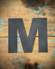12" and 5" Black Fat Font Metal Letters.
