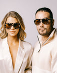 Sustainable Rock Aviator Sunglasses – Light Tortoiseshell Frames & Tan Lenses | UV Protection | Biodegradable Italian Acetate by Reecy at brixbailey.com