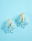 Snowflake Hoop Earrings